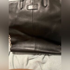 Sophisticated Black Leather Tote by [Brand]